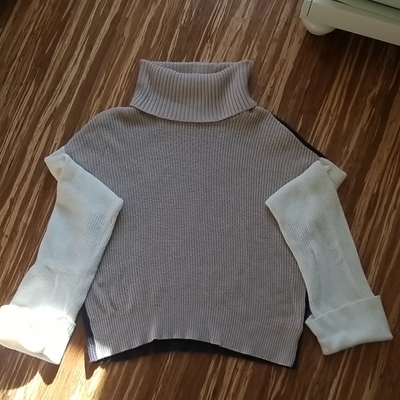 Splendid Cowl Neck Sweater Cotton - Picture 6 of 7